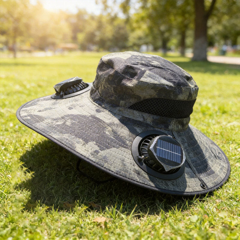 Ultra-Light Waterproof Dual-Motor Solar Fan — Lighter Than a Baseball (Only 9oz) 🔥Last Day 50% OFF