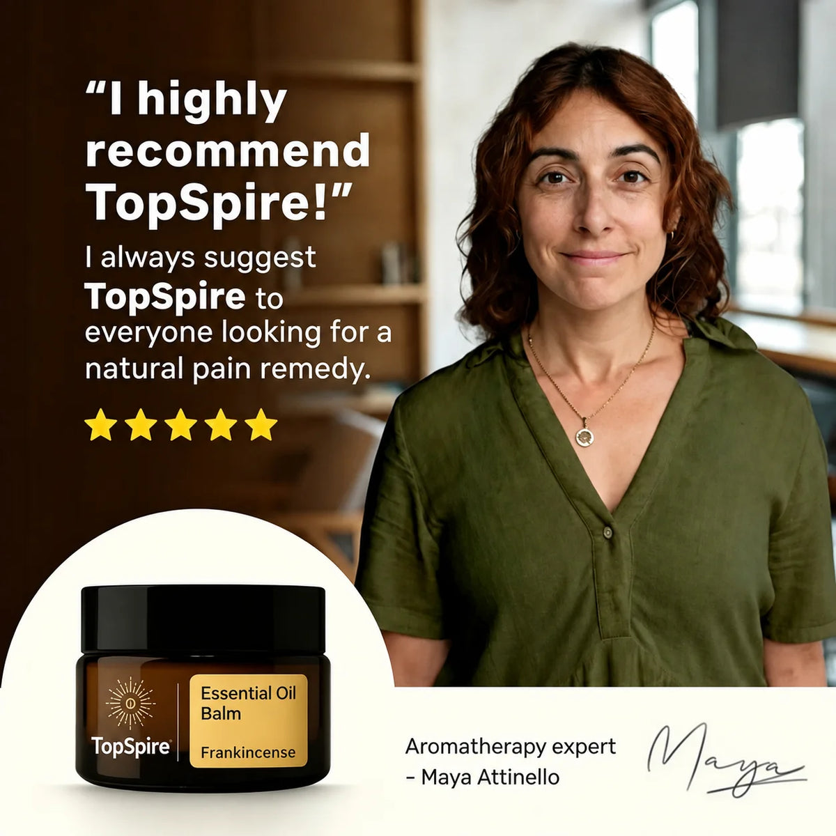 TopSpire® Natural Relief Balm – Pain Relief for Joints, Muscles & Nerves