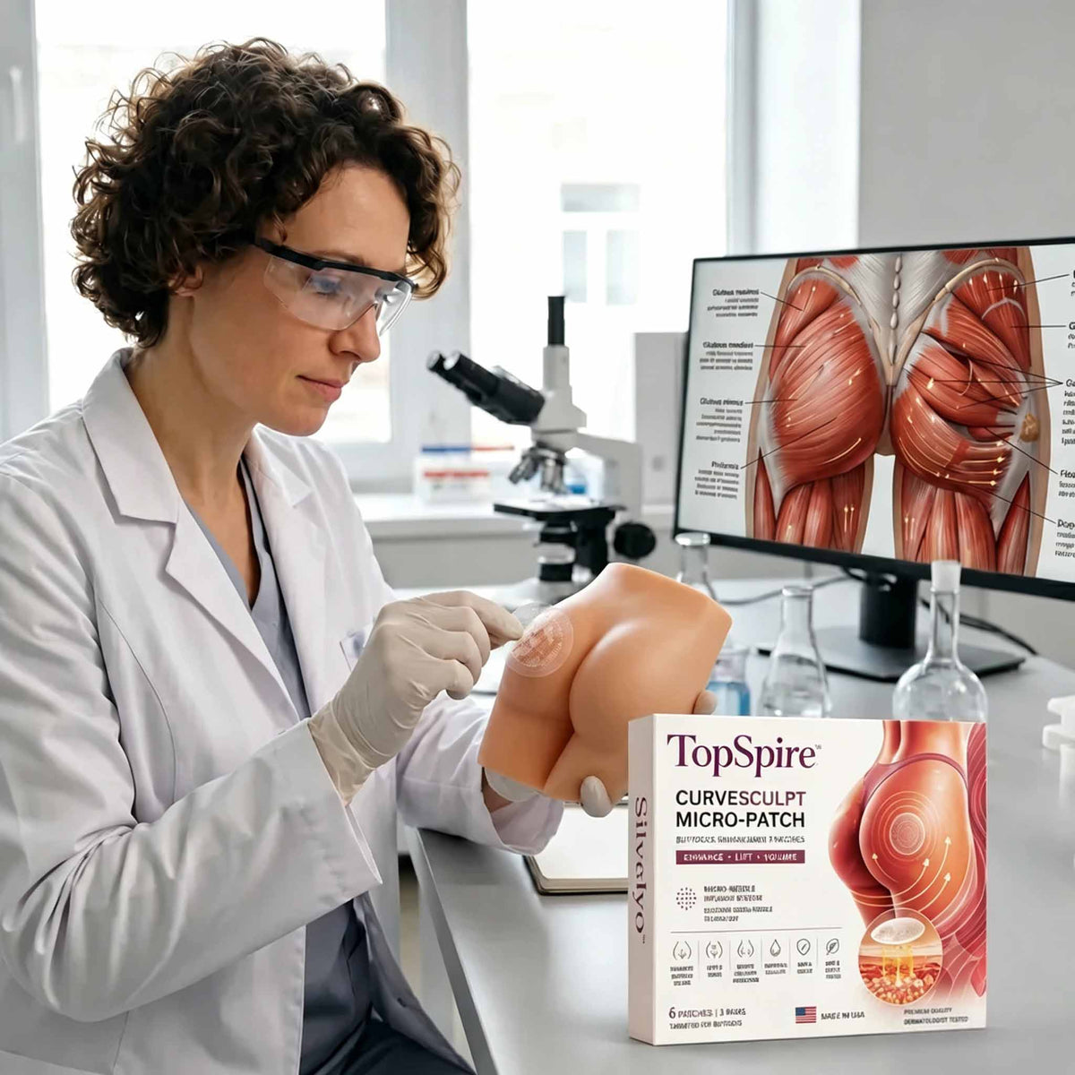 TopSpire™ CurveSculpt Micro-Patch ✦ Sculpt • Firm • Smooth Lower Body Curves ✦ Micro-Needle Infusion System