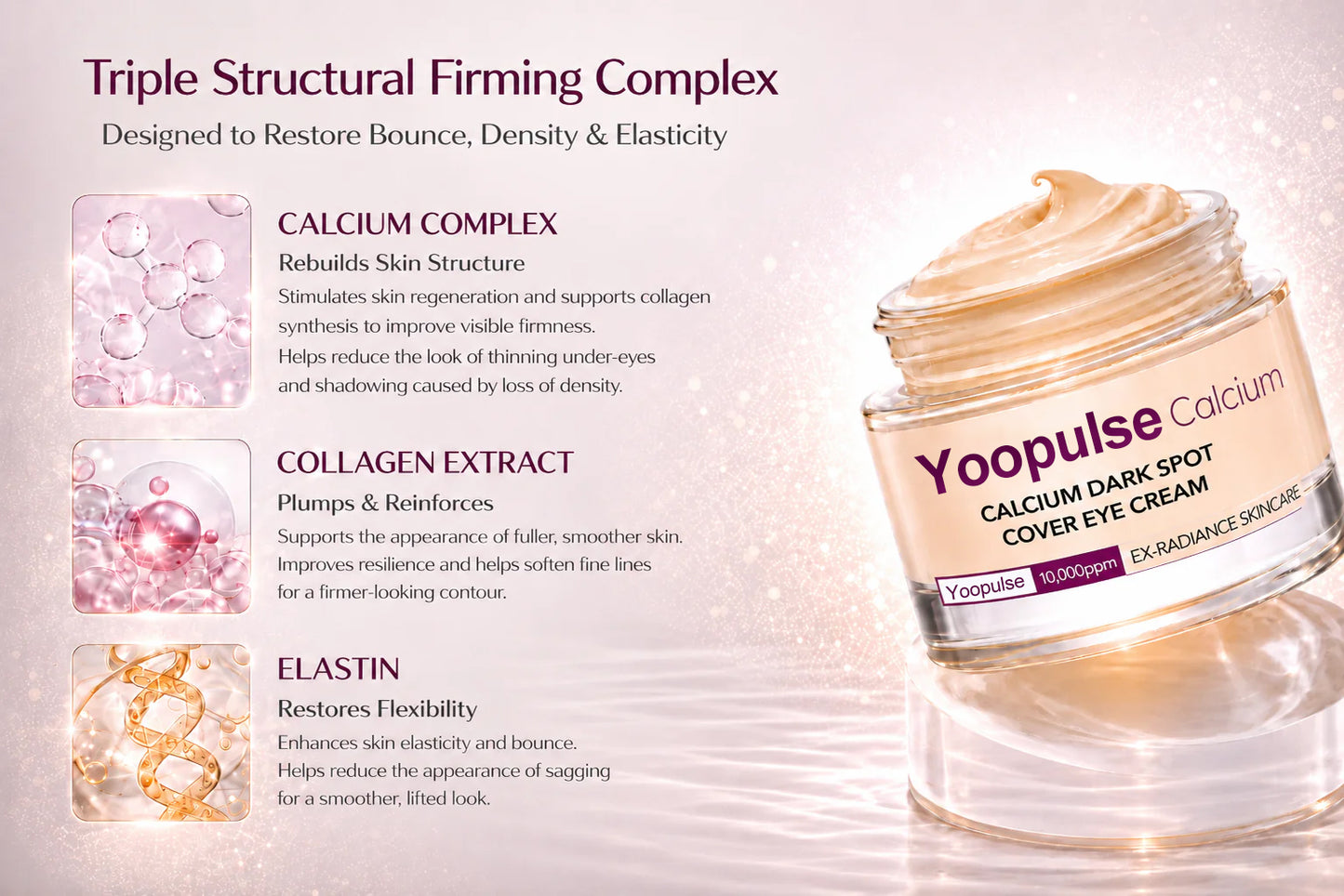 🔥LAST DAY 50% OFF!! Yoopulse Korean Calcium Dark Spot Eye Cream