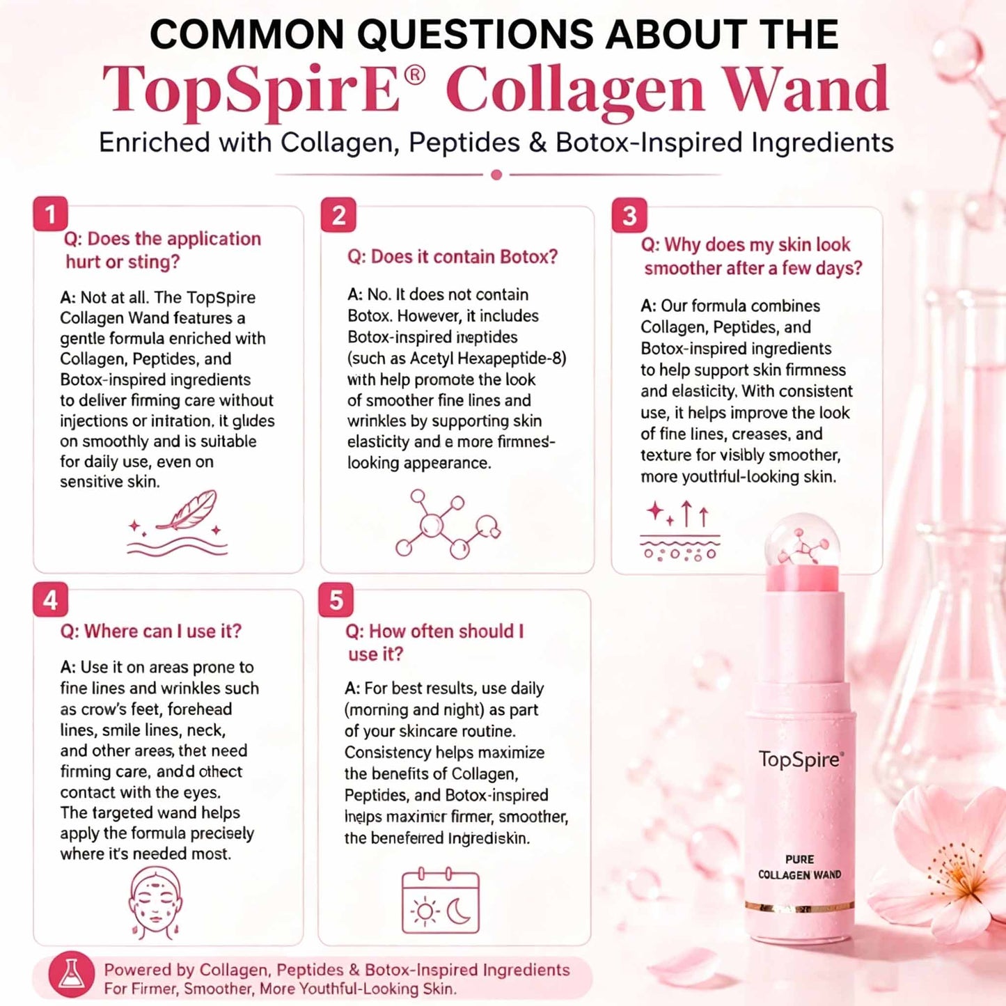 TopSpire®🌸 Botox-Inspired Pure Collagen Firming Wand — Needle-Free Fine Line Smoothing, Firming & Plumping Skincare Balm