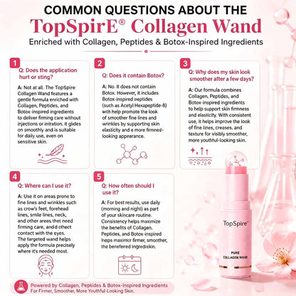 TopSpire®🌸 Botox-Inspired Pure Collagen Firming Wand — Needle-Free Fine Line Smoothing, Firming & Plumping Skincare Balm