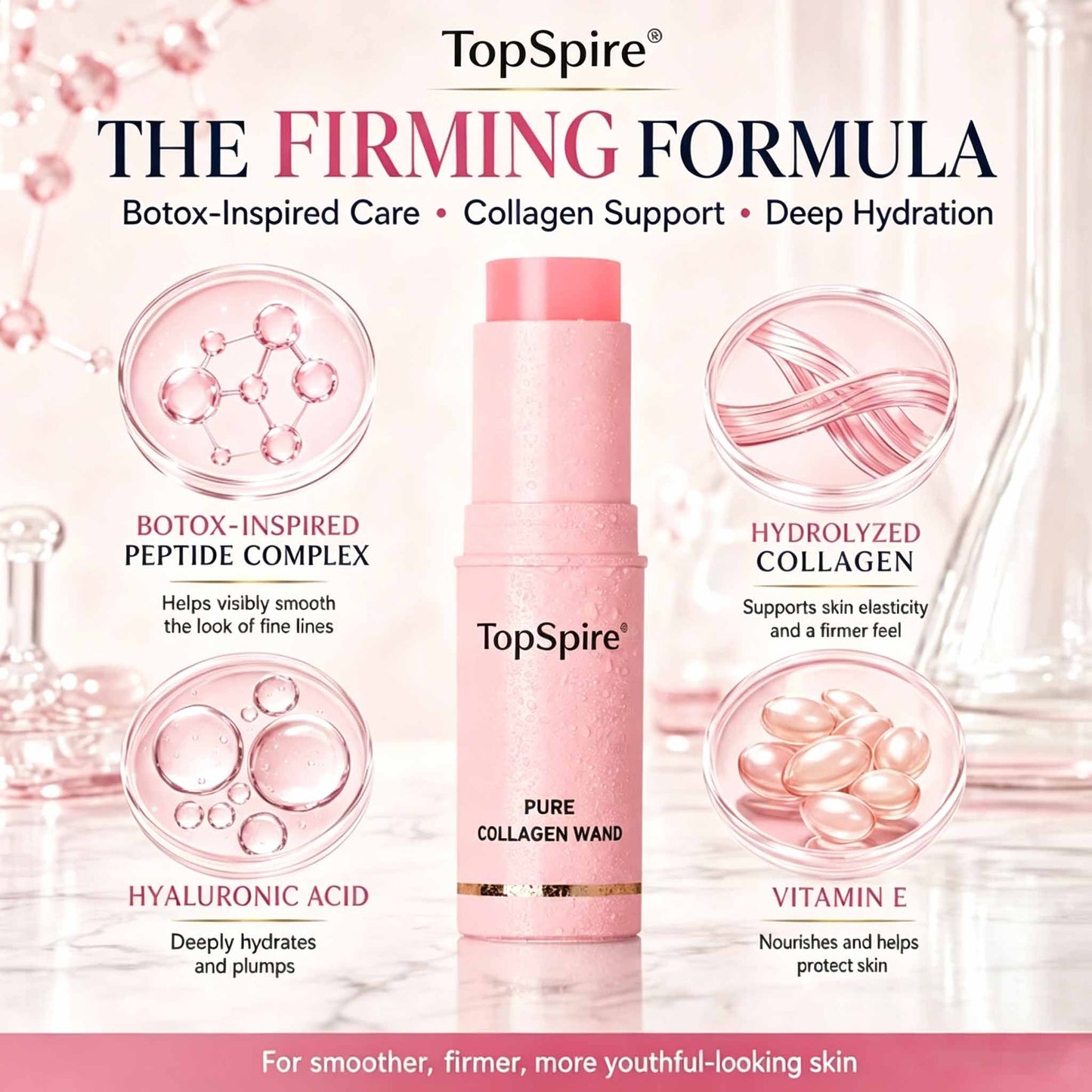 TopSpire®🌸 Botox-Inspired Pure Collagen Firming Wand — Needle-Free Fine Line Smoothing, Firming & Plumping Skincare Balm
