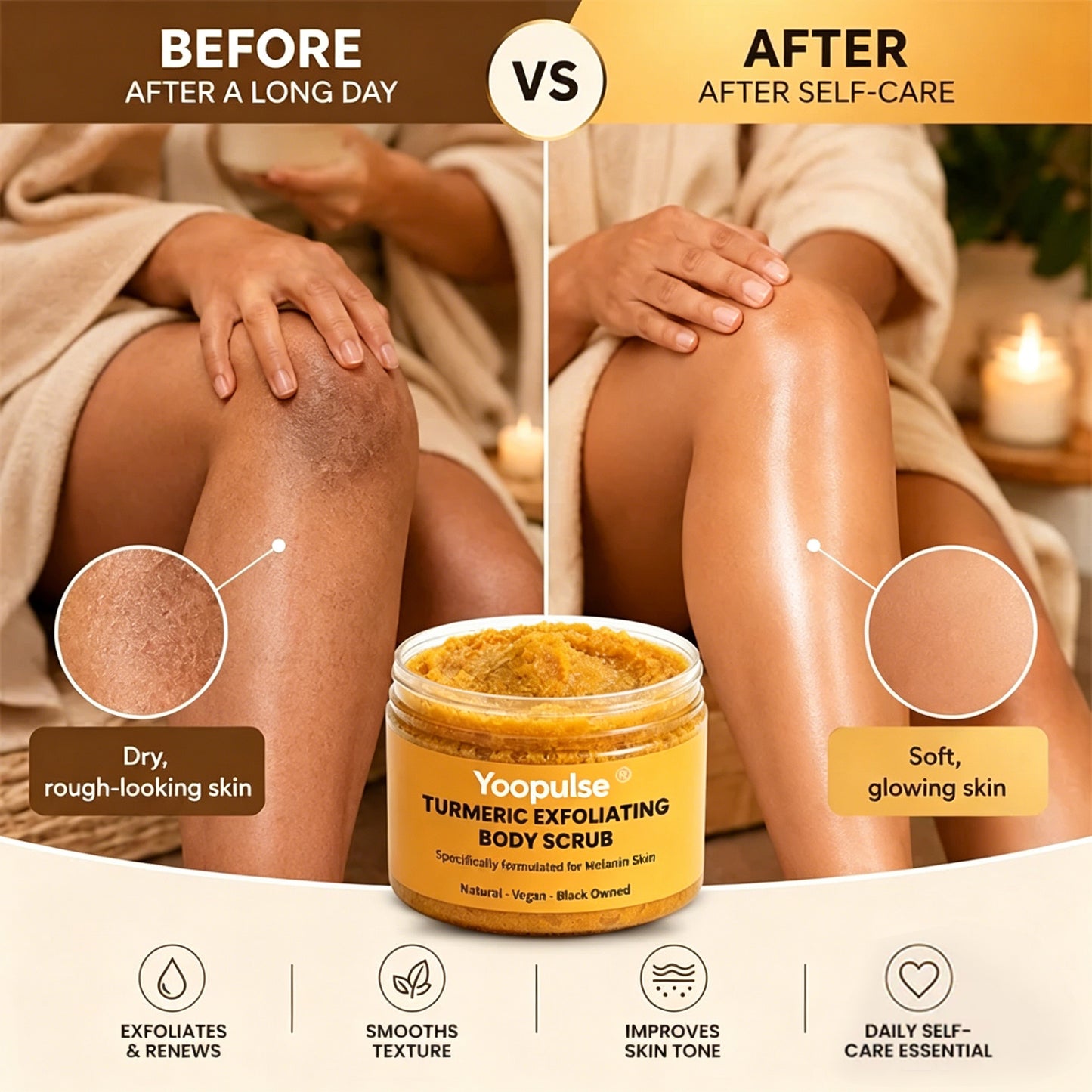 Yoopulse ® Turmeric Exfoliating Body Scrub