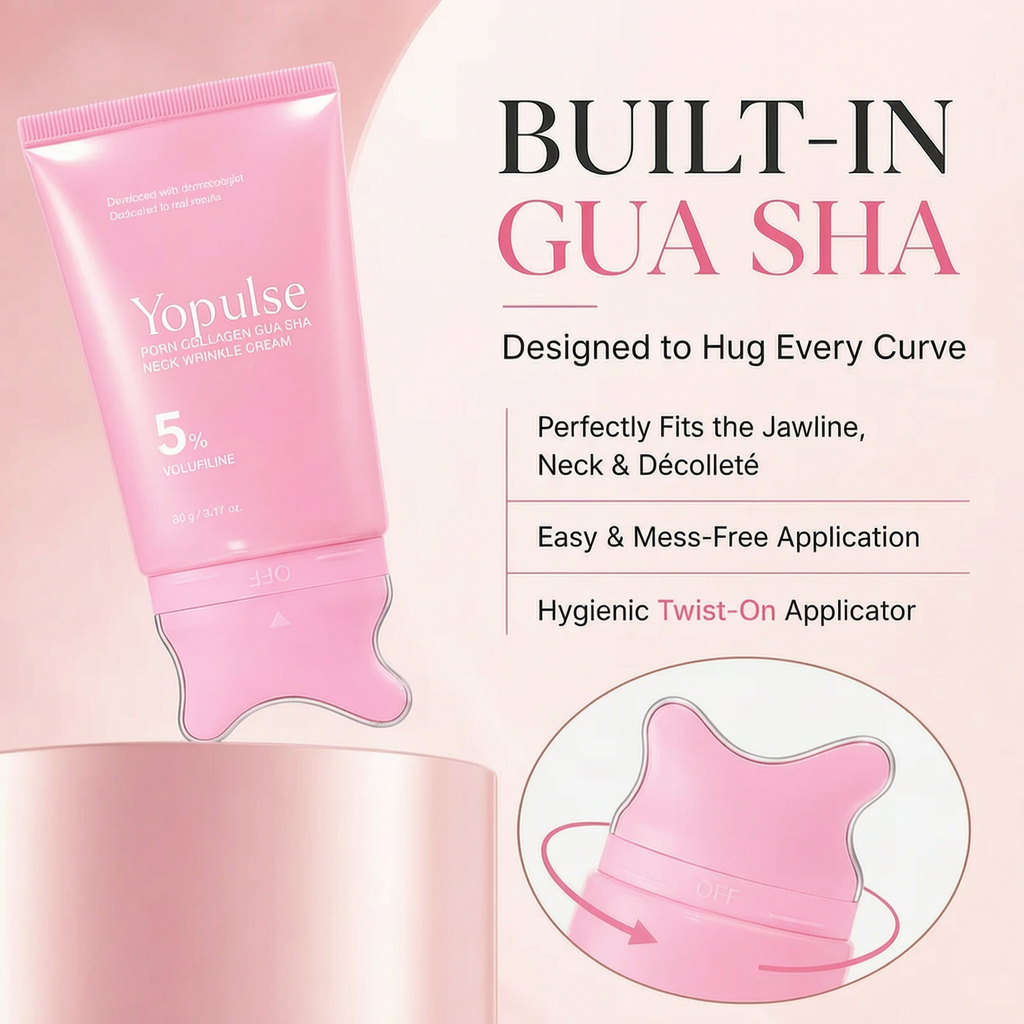 Yoopulse PDRN Collagen Gua Sha Neck Wrinkle Cream