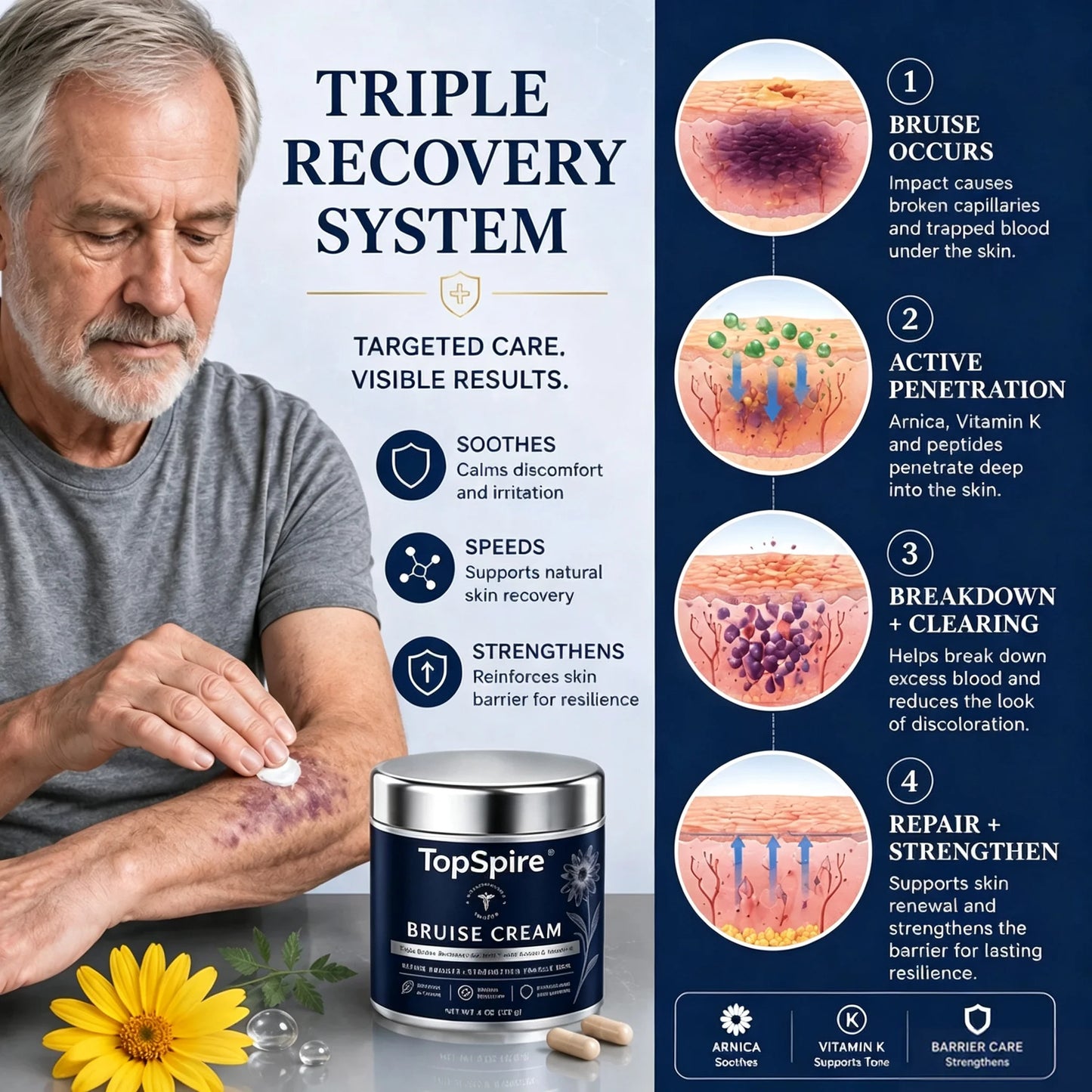 💥300K+ SOLD💕-TopSpire® Bruise Repair & Skin-Strengthening Cream