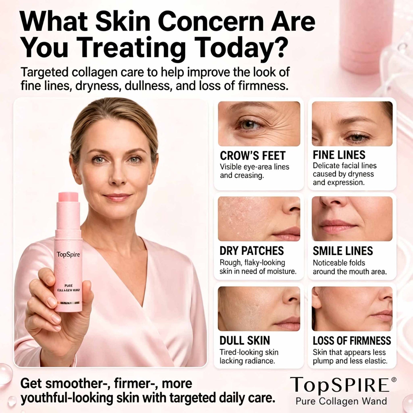 TopSpire®🌸 Botox-Inspired Pure Collagen Firming Wand — Needle-Free Fine Line Smoothing, Firming & Plumping Skincare Balm
