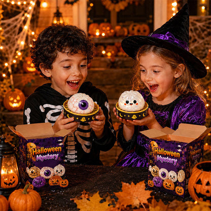 🎃 Halloween Dumpling Squeeze Squishy Toy Blind Boxes