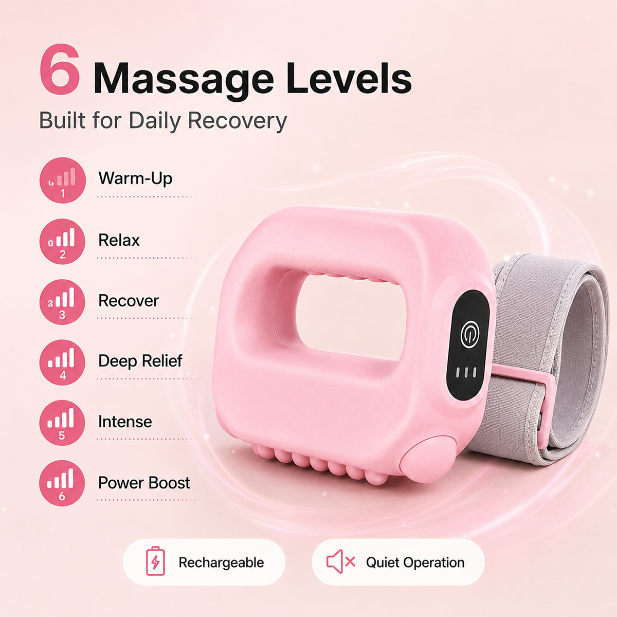 Yoopulse Hands-Free Fascia Massager for Muscle Relaxation & Recovery