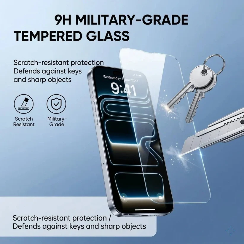 🔥Last Day Sale 49% Off📱2026 New Invisible Screen Protector For iphone-Easy Installation