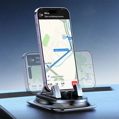 🔥360° Car Phone Holder 🏆 – Rock-Solid Suction, Fits All Phones 🔄
