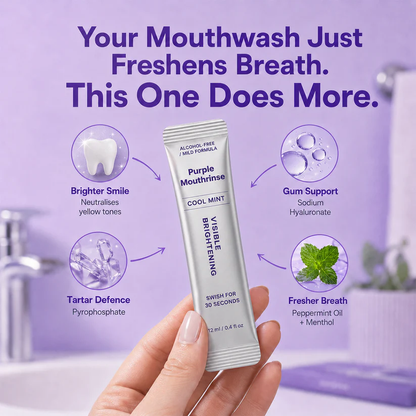 💥150K+ SOLD💕-Yoopulse Purple Mouthwash - Sachets 20 Pack