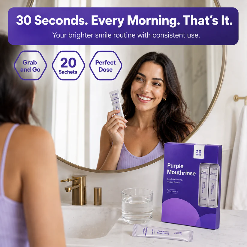 💥150K+ SOLD💕-Yoopulse Purple Mouthwash - Sachets 20 Pack