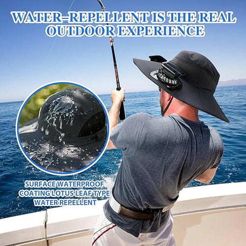 Ultra-Light Waterproof Dual-Motor Solar Fan — Lighter Than a Baseball (Only 9oz) 🔥Last Day 50% OFF