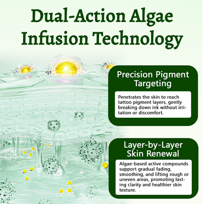 Yoopulse® PureAlgae Ink Removal Support Spray 🌿 — Say Goodbye to Old Tattoo Pigment 💚, Fade Stubborn Ink ✨, Repair & Smooth Treated Skin 💧, Non-Laser ✅, Try It Now! 🔥
