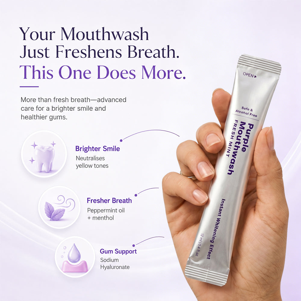 Yoopulse Purple Mouthwash - Sachets 20 Pack