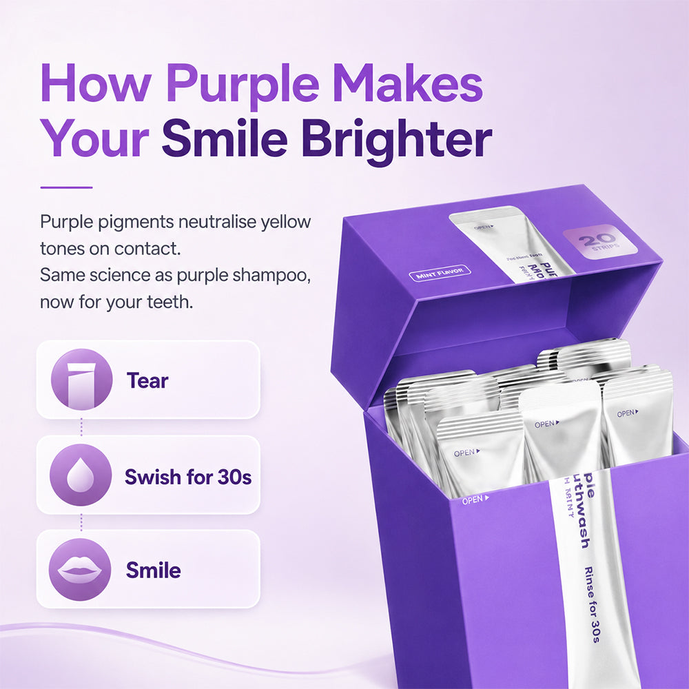Yoopulse Purple Mouthwash - Sachets 20 Pack