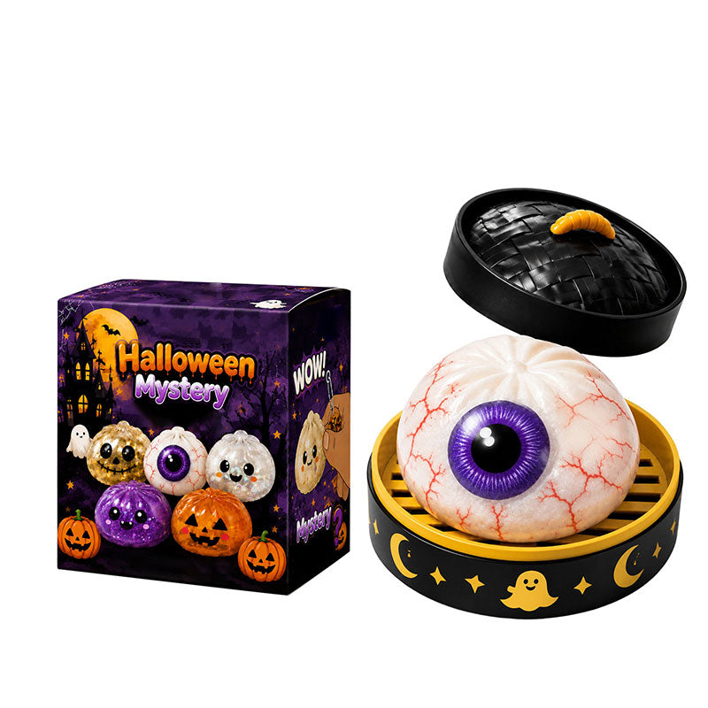 🎃 Halloween Dumpling Squeeze Squishy Toy Blind Boxes