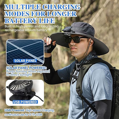 Ultra-Light Waterproof Dual-Motor Solar Fan — Lighter Than a Baseball (Only 9oz) 🔥Last Day 50% OFF