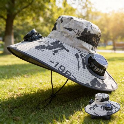 Ultra-Light Waterproof Dual-Motor Solar Fan — Lighter Than a Baseball (Only 9oz) 🔥Last Day 50% OFF