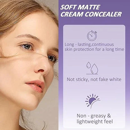 🔥 Soft Matte Cream Concealer – Smooth, Blendable & Natural Coverage for Flawless Skin ✨